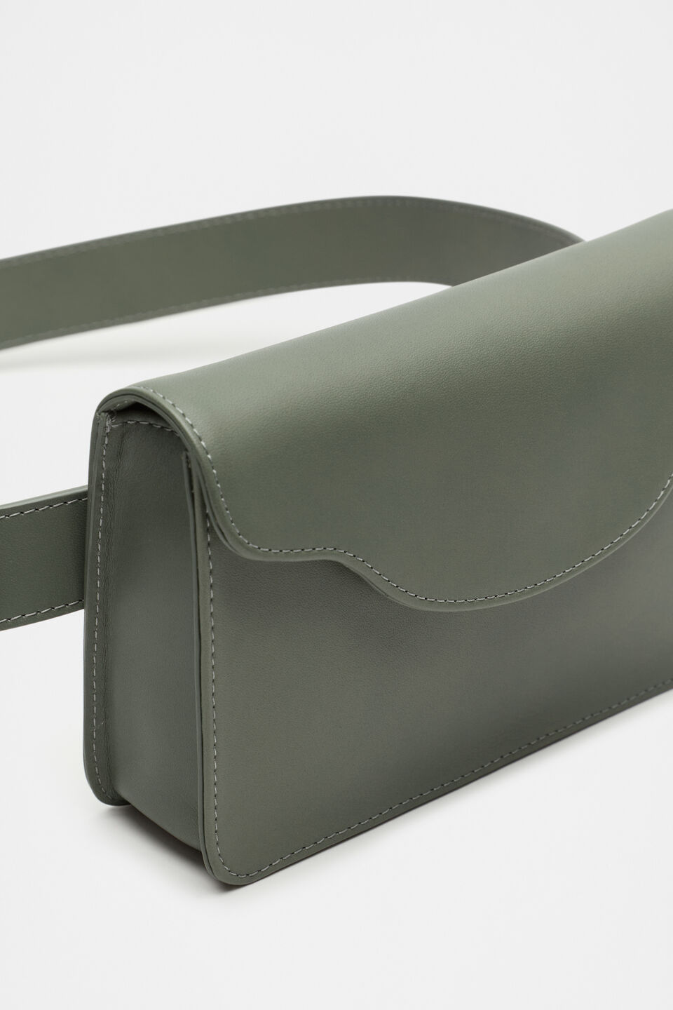 Leather Belt Bag  Martini