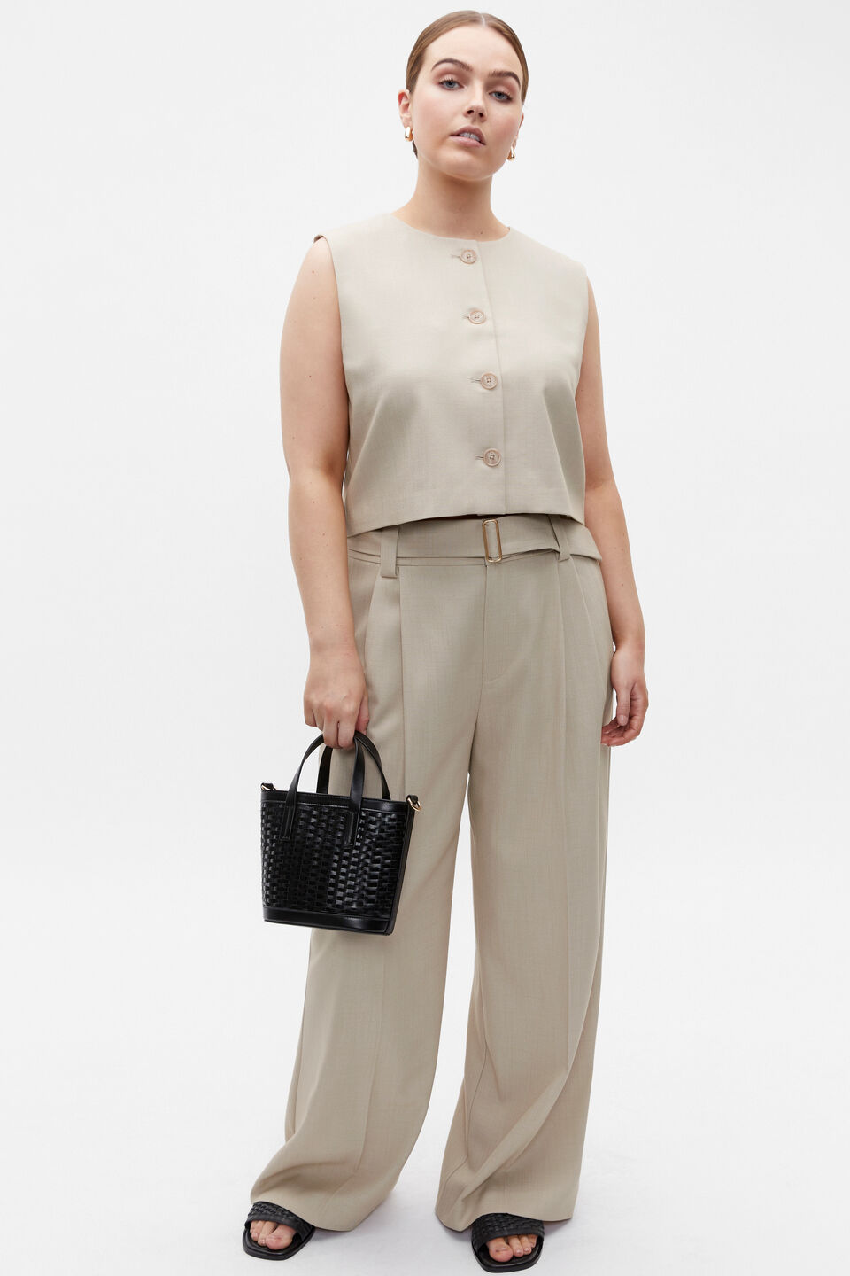 Tailored Suit Top  Cool Sand