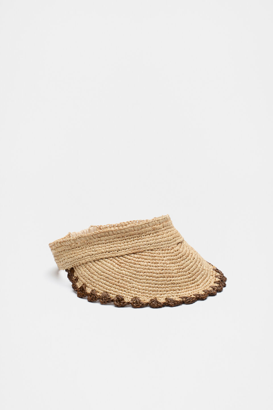 Scallop Trim Visor  Cinnamon Spice