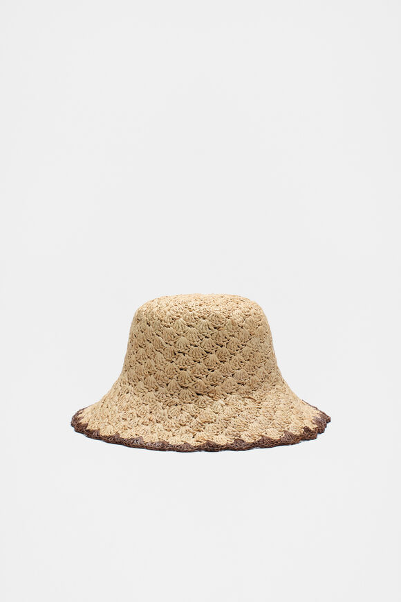 Scallop Trim Bucket Hat  Cinnamon Spice  hi-res