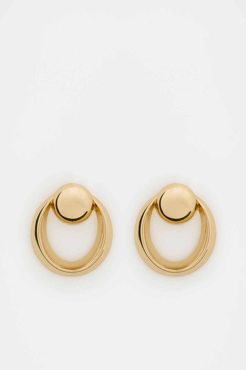 Orb Knocker Earring  Gold