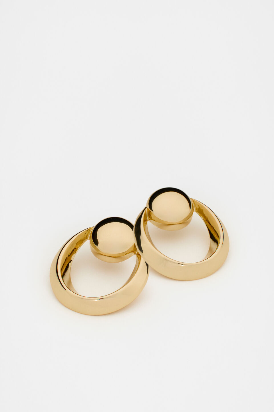 Orb Knocker Earring  Gold