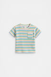 Stripe Waffle Tee  Multi  hi-res