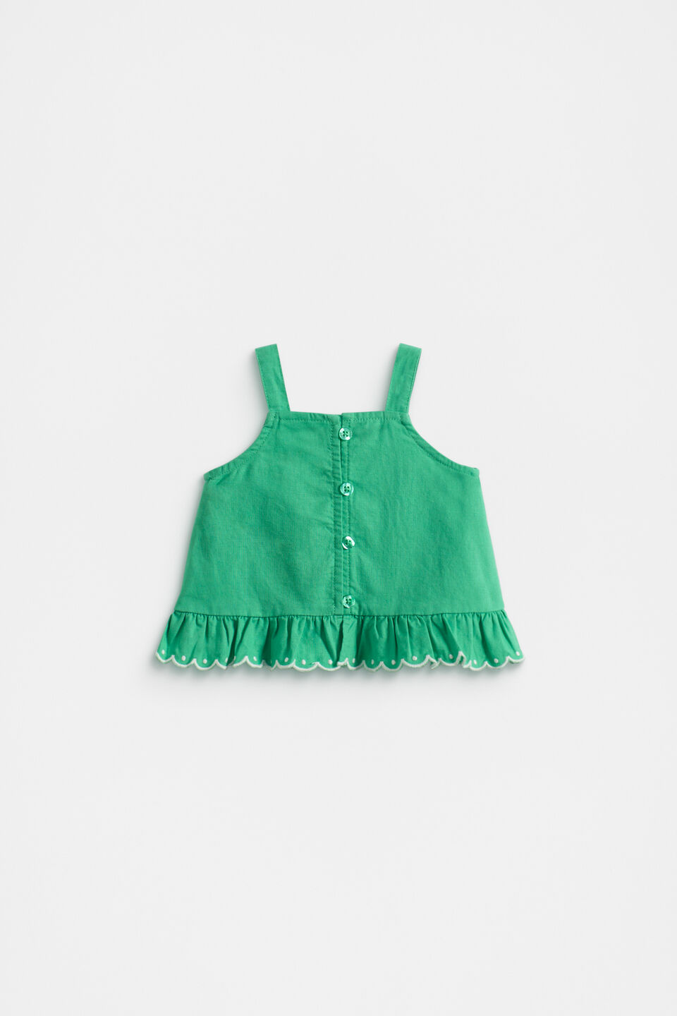 Scallop Trim Cami  Deep Emerald