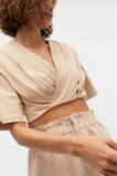Twist Front Crop Tee  Nougat  hi-res