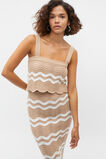 Crochet Cropped Tank  Nougat  hi-res