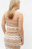 Crochet Cropped Tank  Nougat  hi-res
