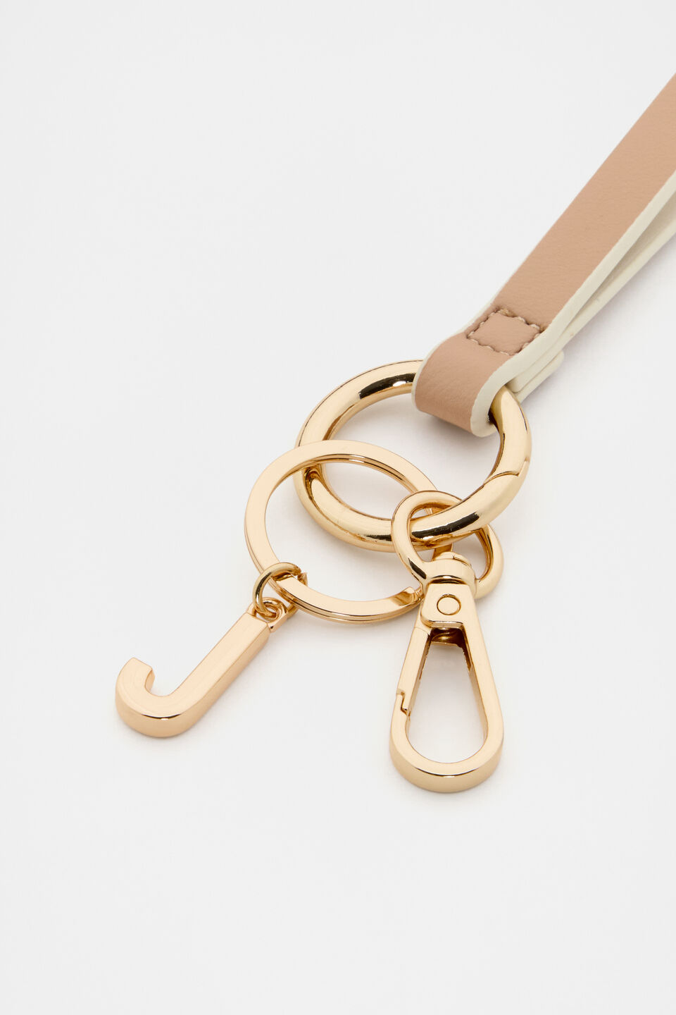 Soft Beige Wrist Letter Strap  J