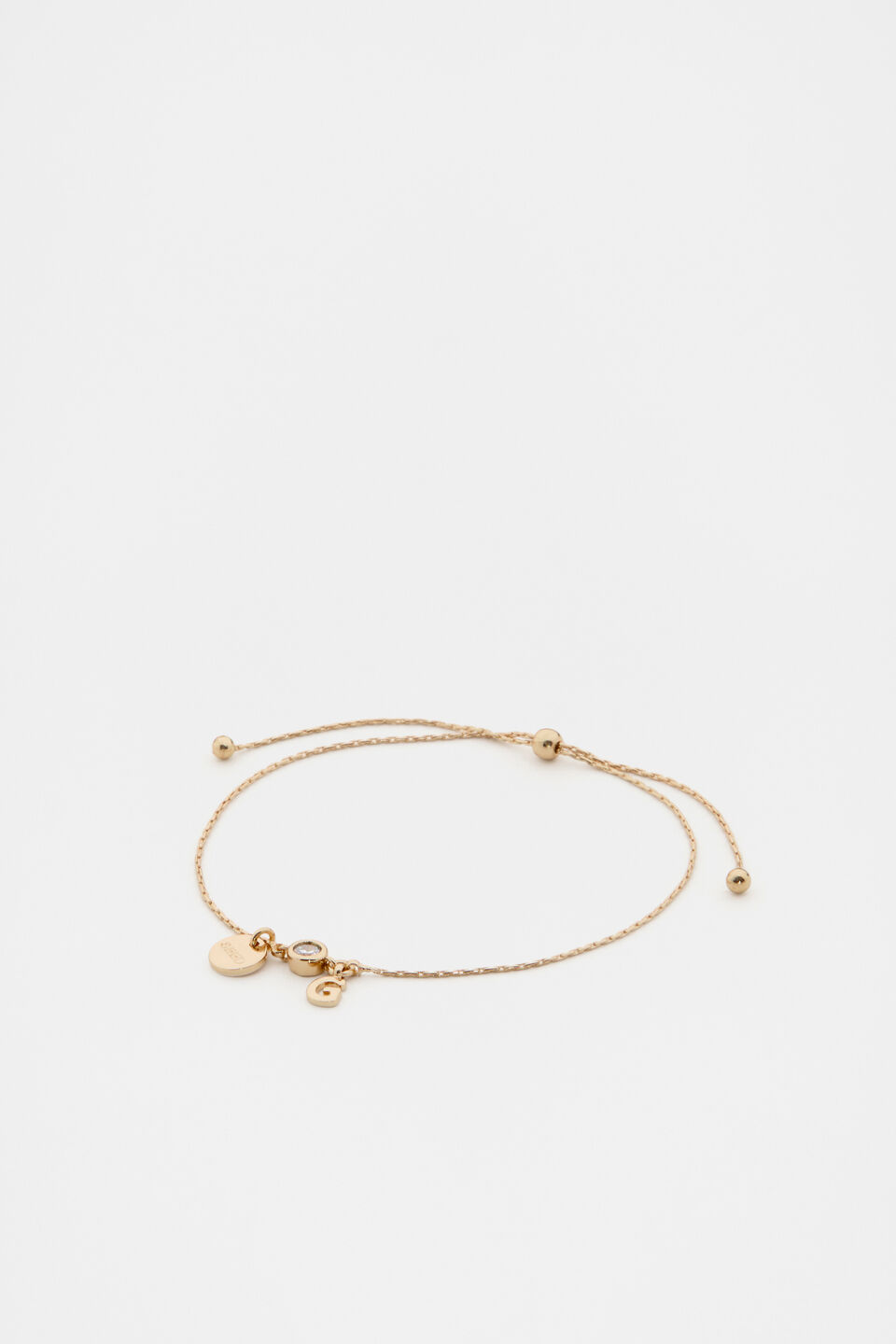 Micro Letter Toggle Bracelet  G
