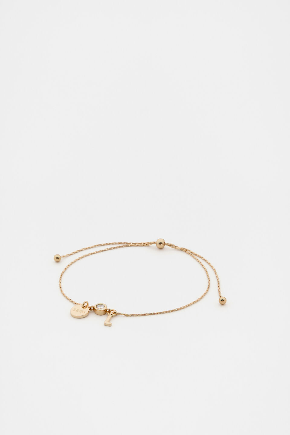 Micro Letter Toggle Bracelet  L