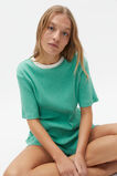 Ribbed Marle Top and Short PJ Set  Deep Emerald Marle  hi-res