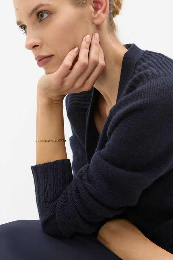 Waterproof Double Chain Bracelet  Gold  hi-res