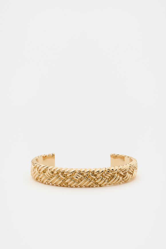 Woven Texture Cuff  Gold  hi-res