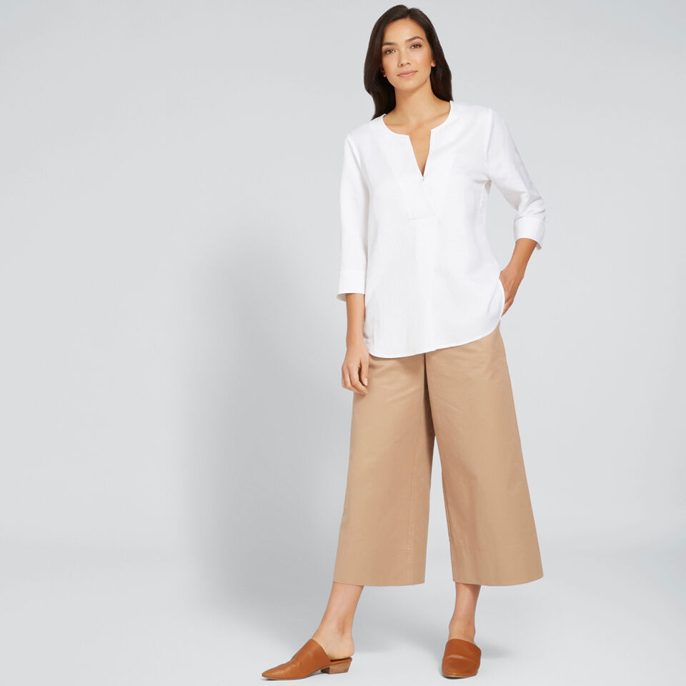 Linen Blend Blouse  