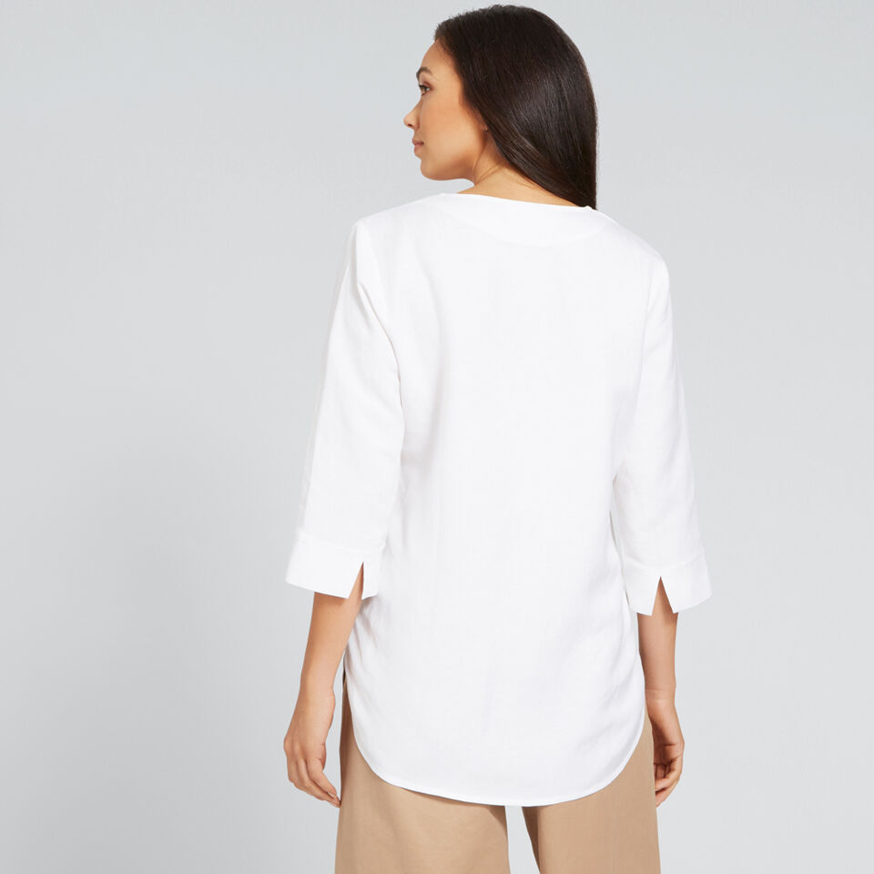 Linen Blend Blouse  