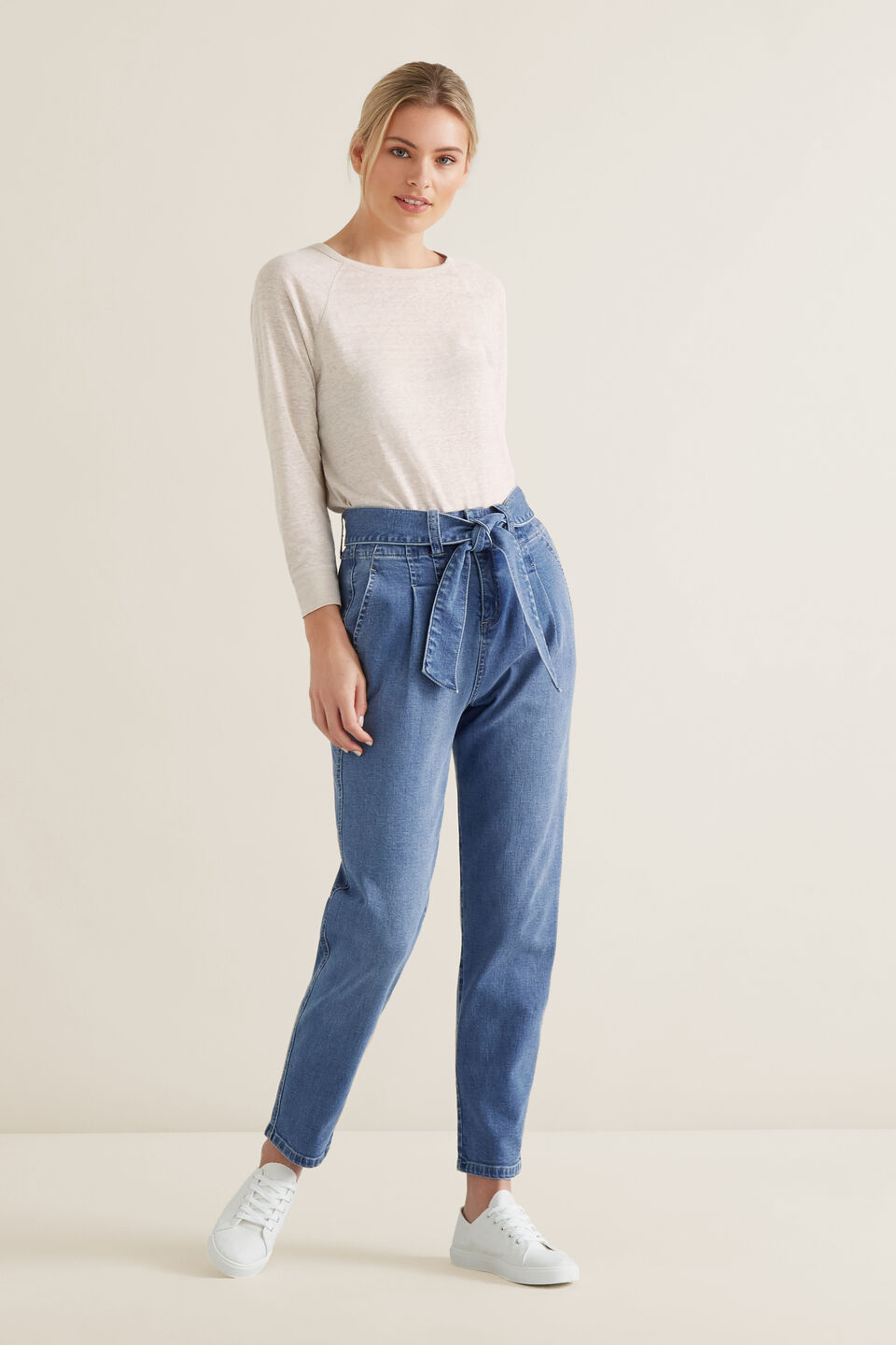 Raglan 3/4 Linen Top  