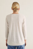 Raglan 3/4 Linen Top    hi-res