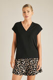 Pima Cotton V Neck Tee    hi-res