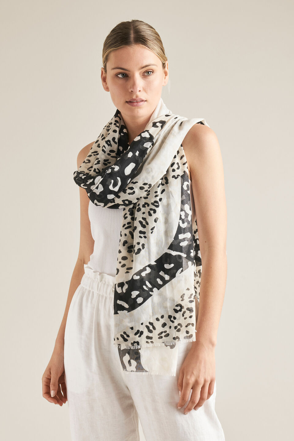 Ocelot Swirl Scarf  