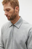 Heritage Half Zip  Silver Marle  hi-res