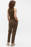 Cotton Knit Top  Dark Praline  hi-res