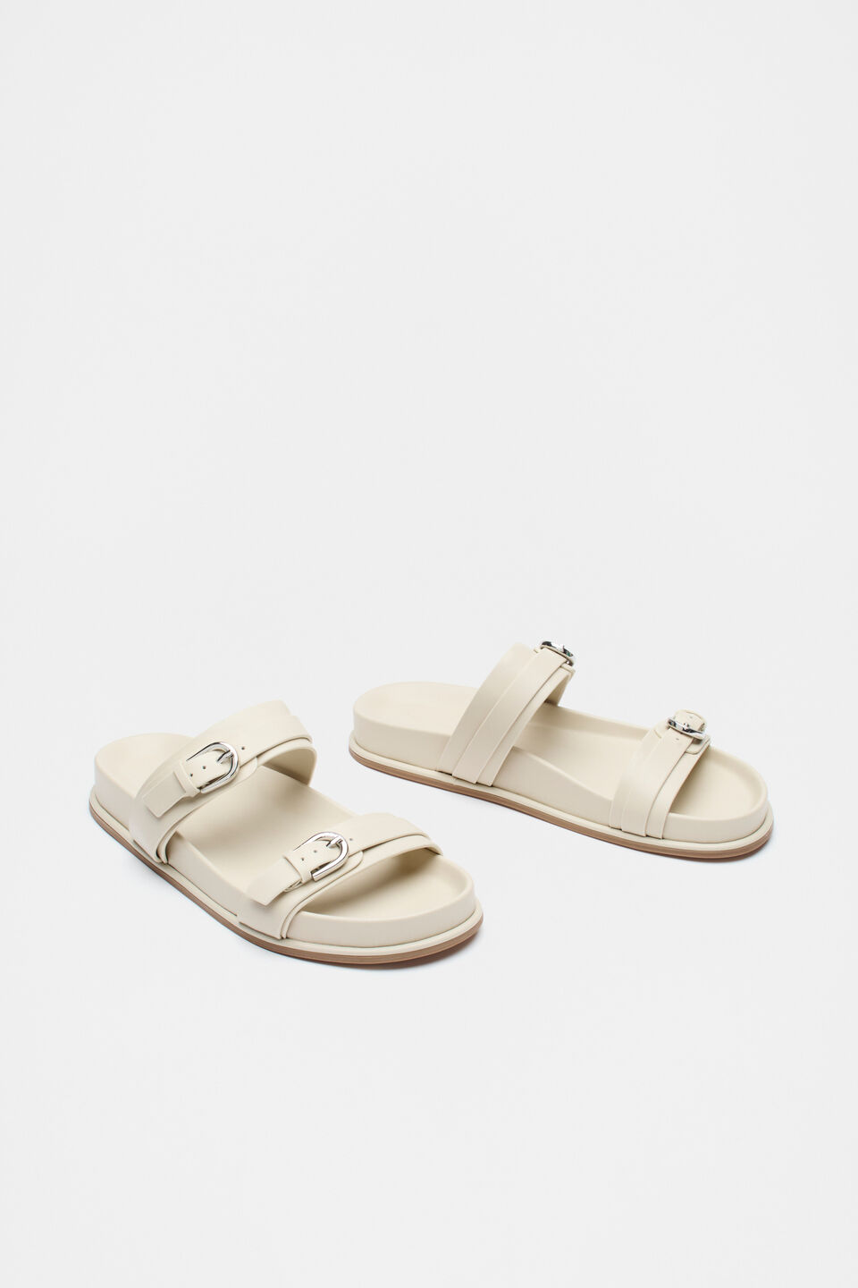 Alexis Buckle Slide  Stone