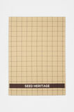 Seed Logo Tea Towel  Marzipan  hi-res