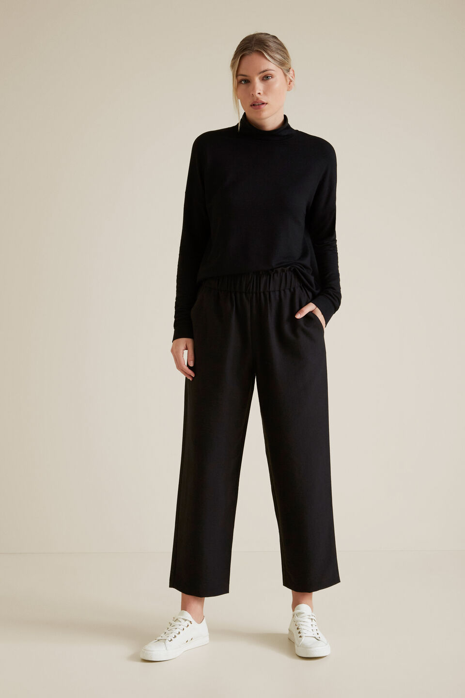 Wide Leg Textured Pant  