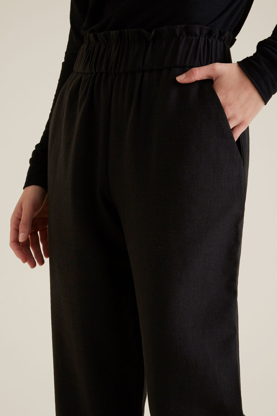 Wide Leg Textured Pant  