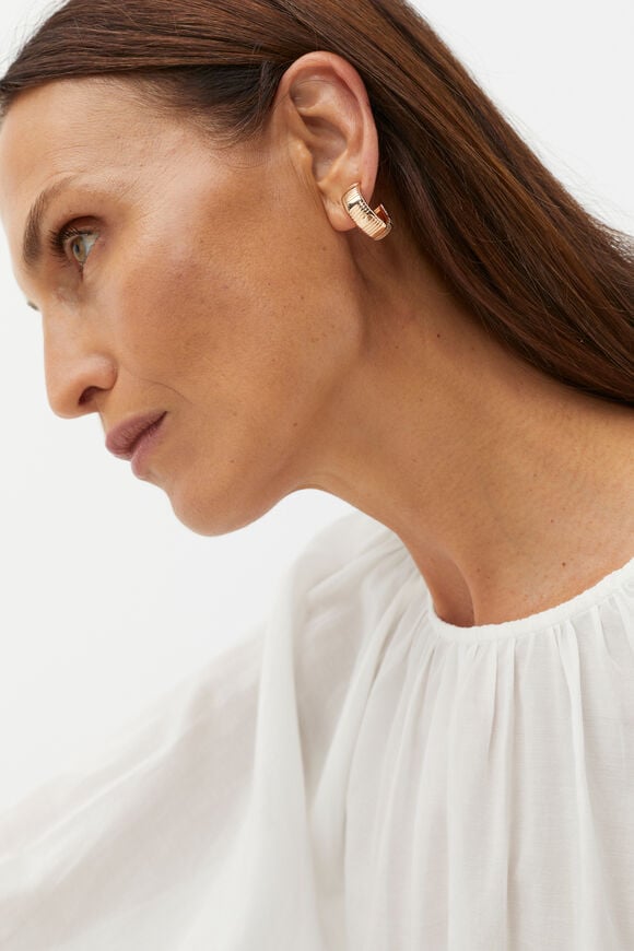 Creases Hoops  Gold  hi-res