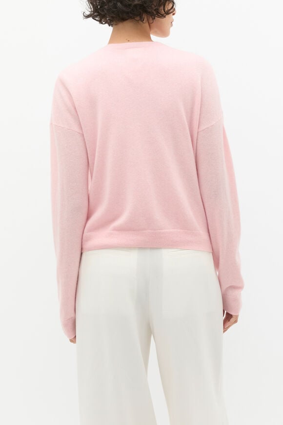 Cashmere Button Knit Cardigan  Rose Petal Marle  hi-res