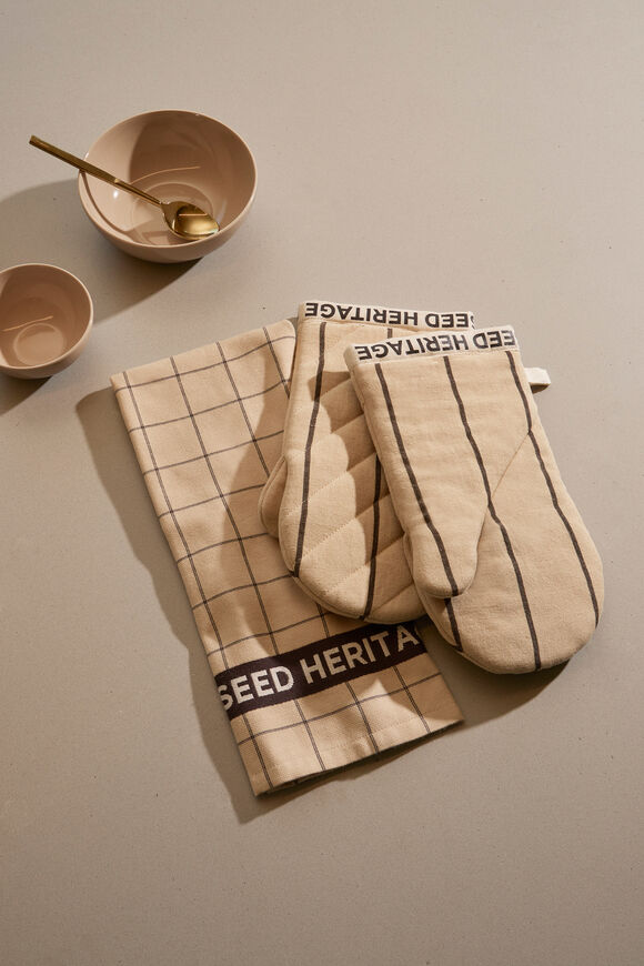 Seed Logo Tea Towel  Marzipan  hi-res