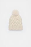 Cable Knit Beanie  Oat Marle  hi-res