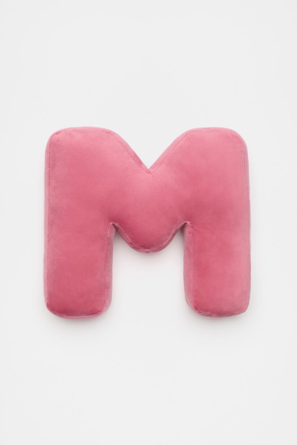 Raspberry Velvet Initial Cushion  M