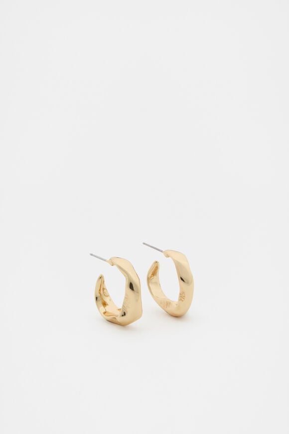 Small Molten Hoop  Gold  hi-res