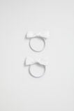 Grosgrain Bow Elastic Pack  White  hi-res