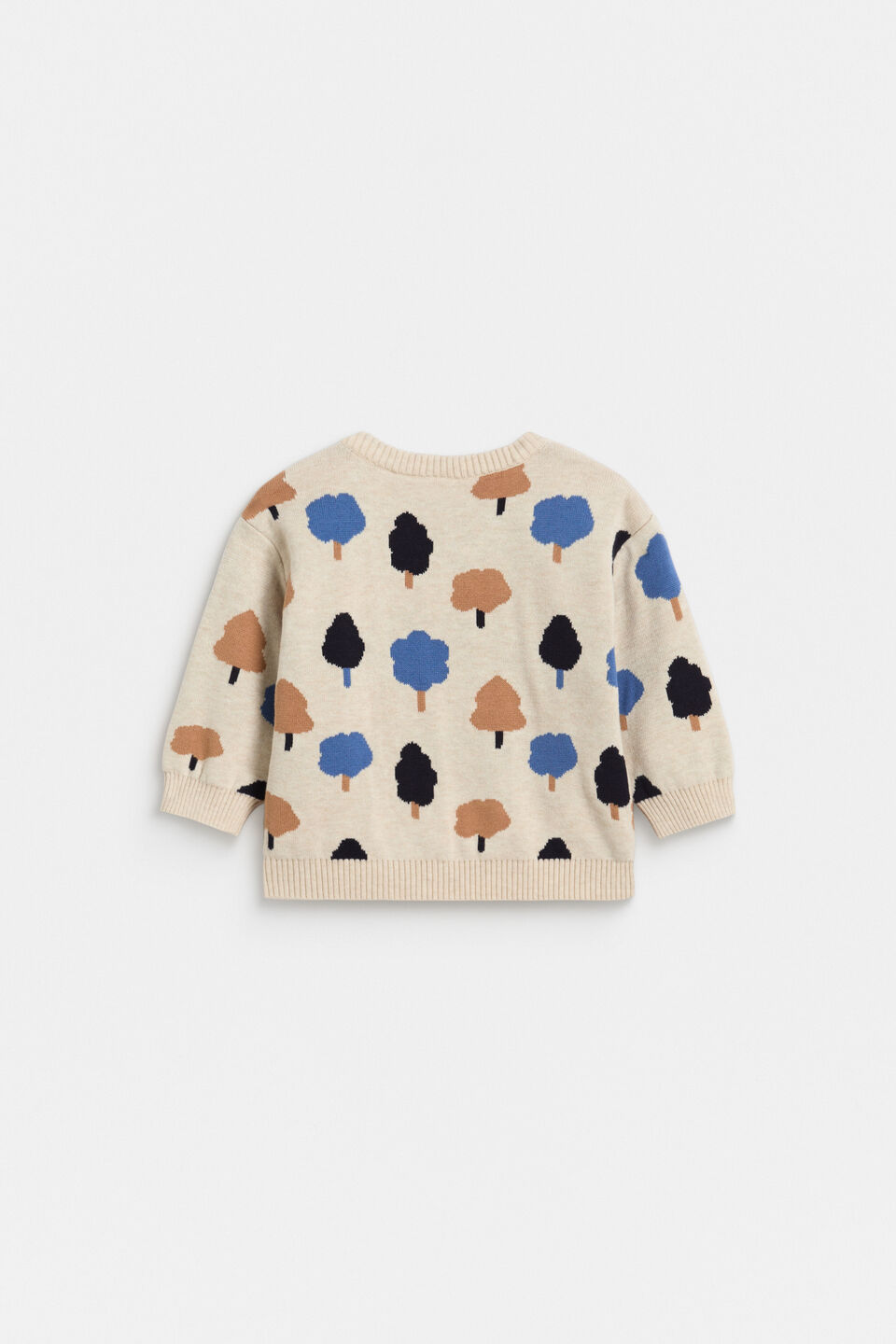 Trees Knit Sweater  Oat Marle