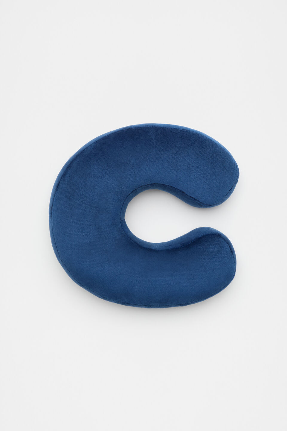 Blue Velvet Initial Cushion  C