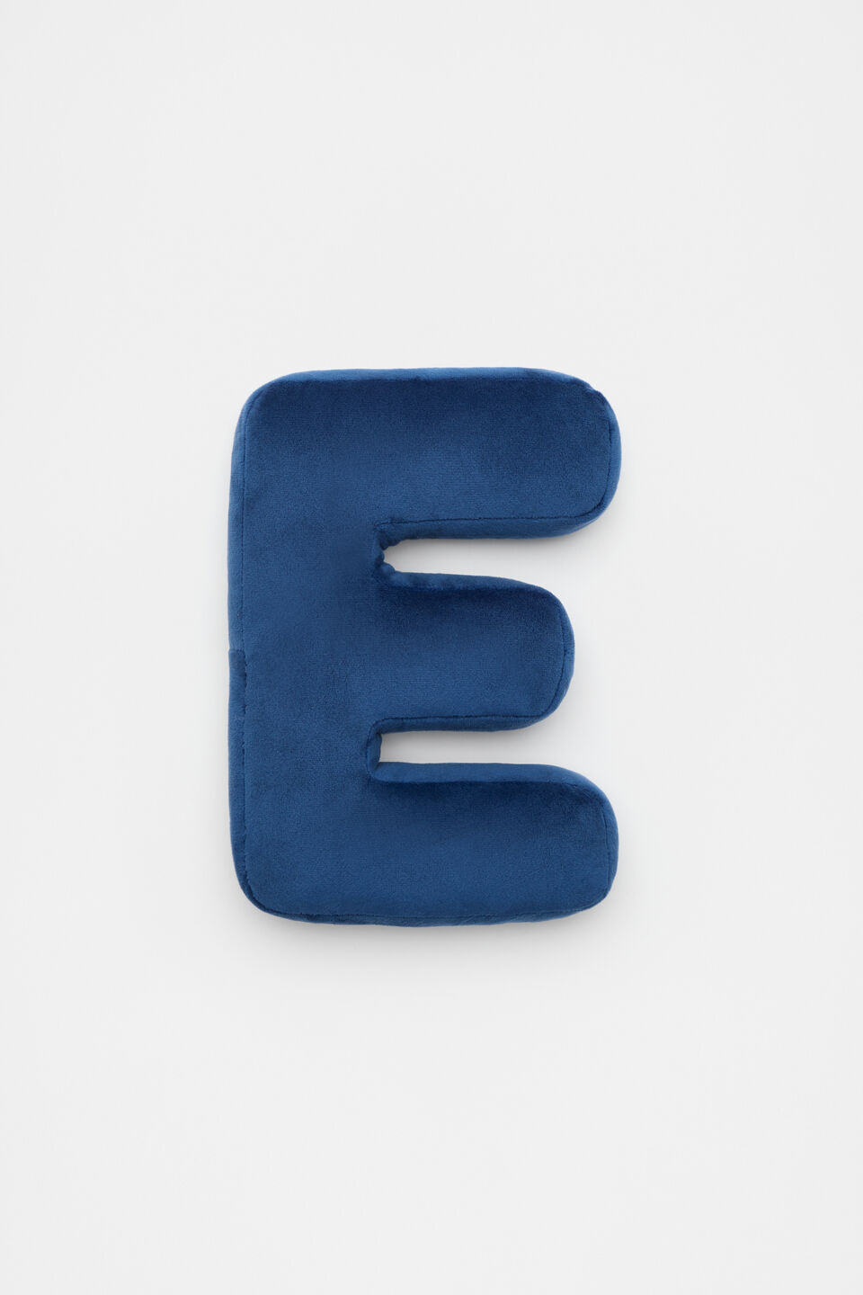 Blue Velvet Initial Cushion  E