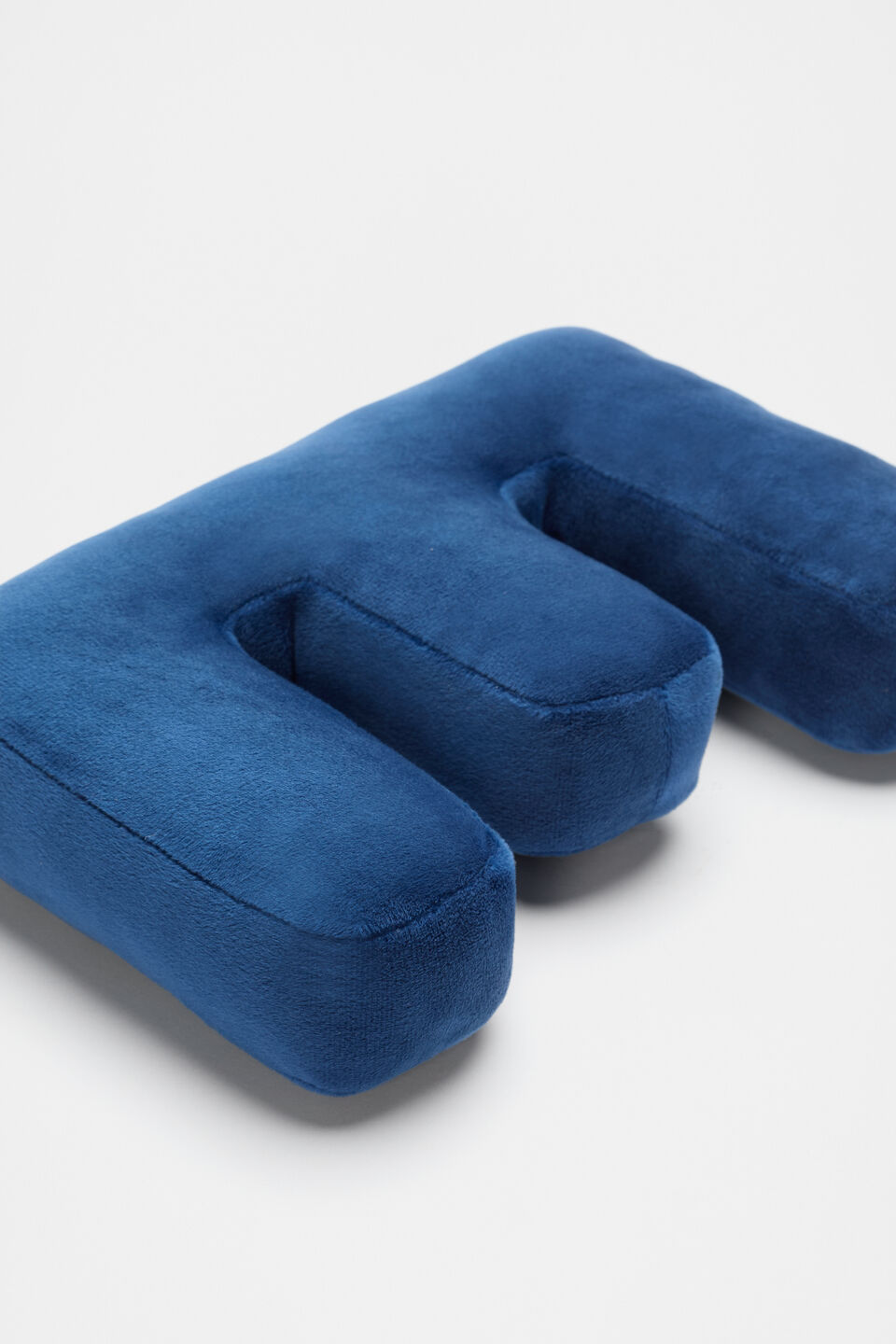Blue Velvet Initial Cushion  E