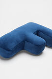 Blue Velvet Initial Cushion  F  hi-res