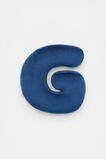 Blue Velvet Initial Cushion  G  hi-res