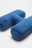 Blue Velvet Initial Cushion  H  hi-res