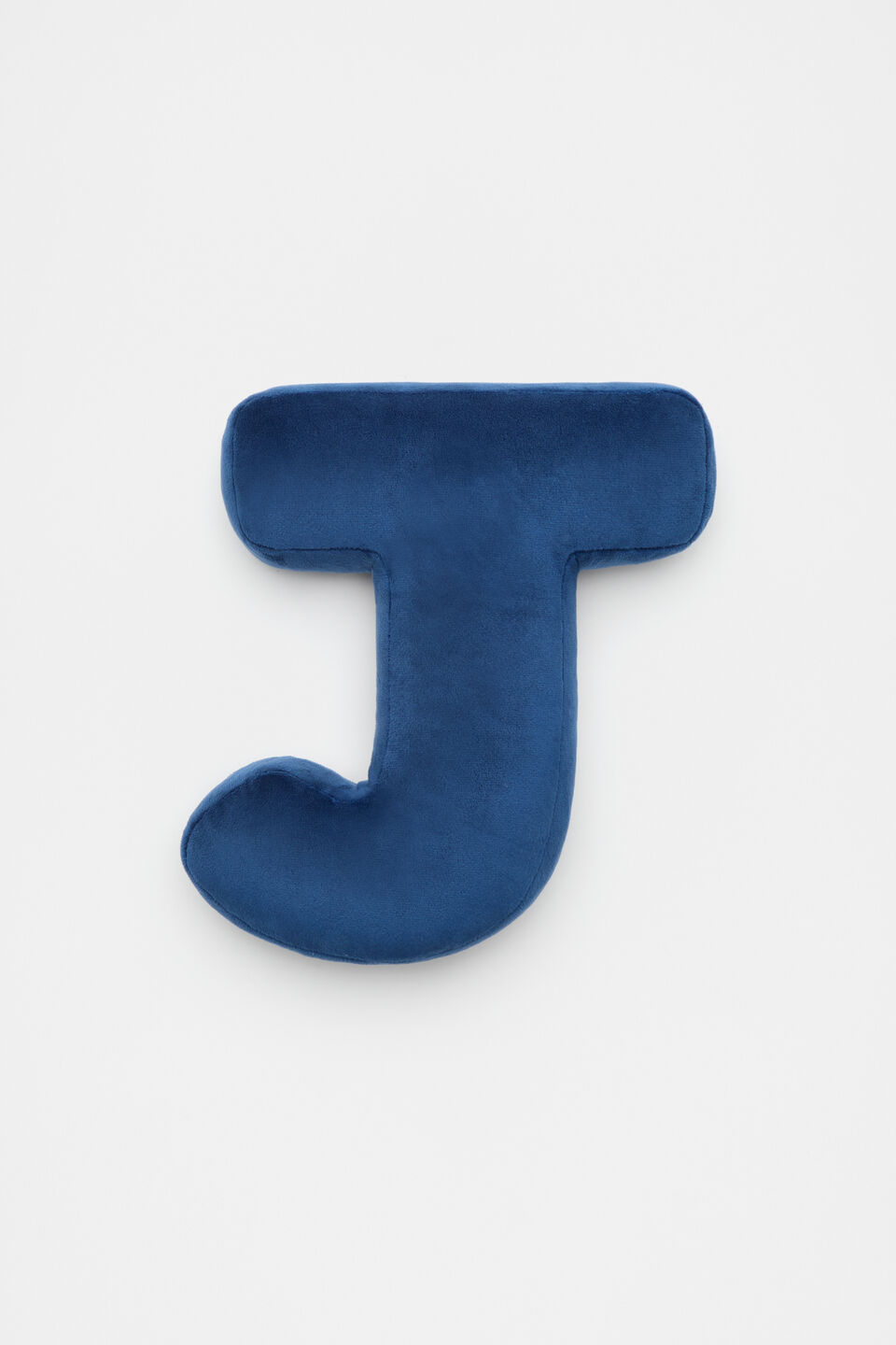 Blue Velvet Initial Cushion  J
