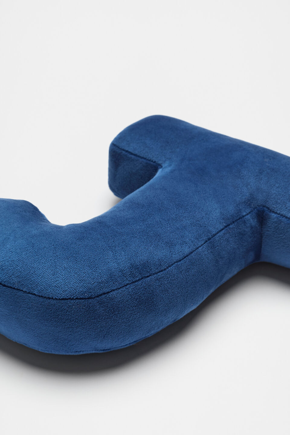 Blue Velvet Initial Cushion  J
