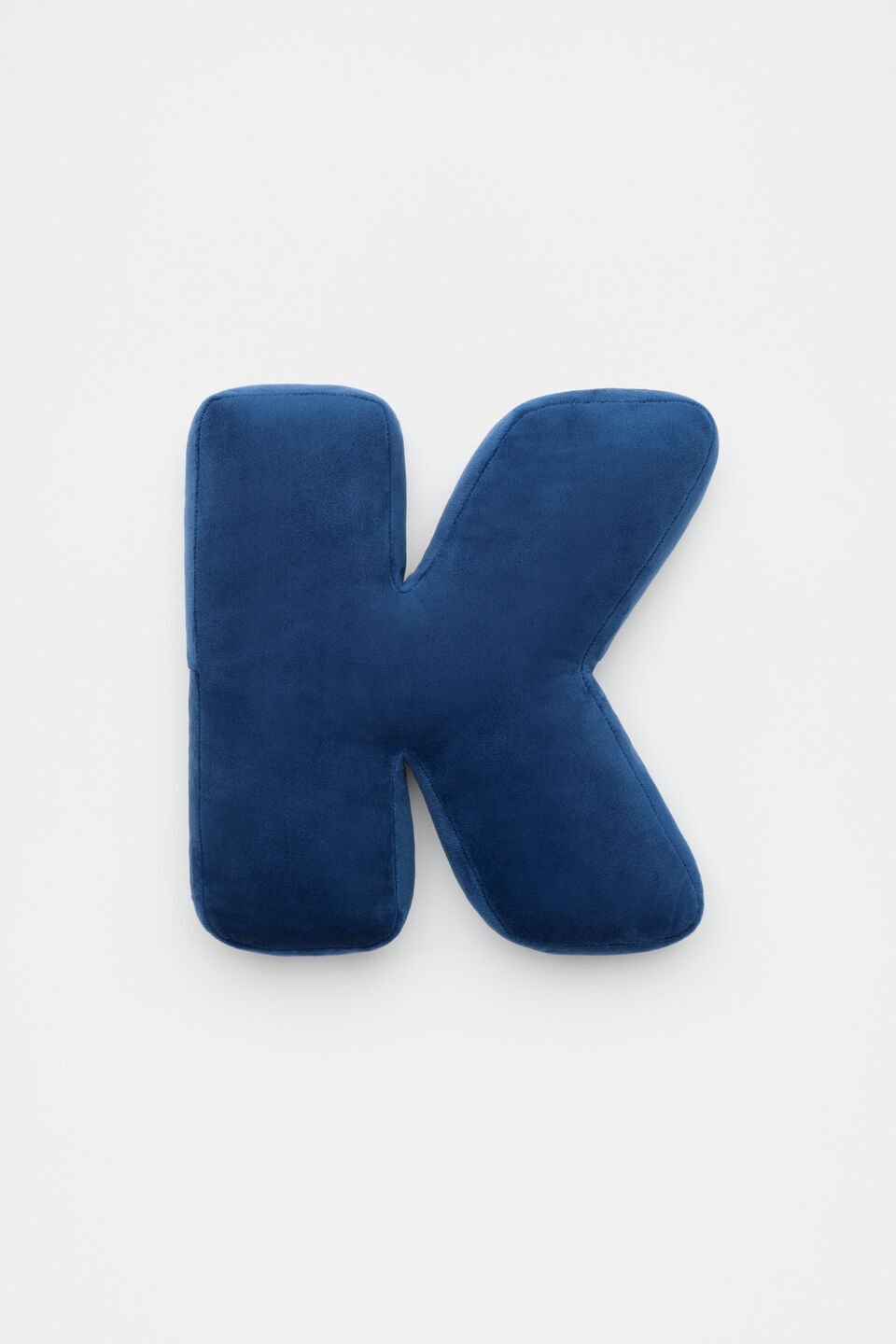 Blue Velvet Initial Cushion  K