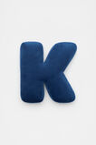 Blue Velvet Initial Cushion  K  hi-res