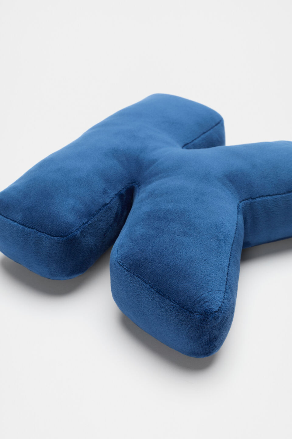Blue Velvet Initial Cushion  K