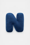 Blue Velvet Initial Cushion  N  hi-res