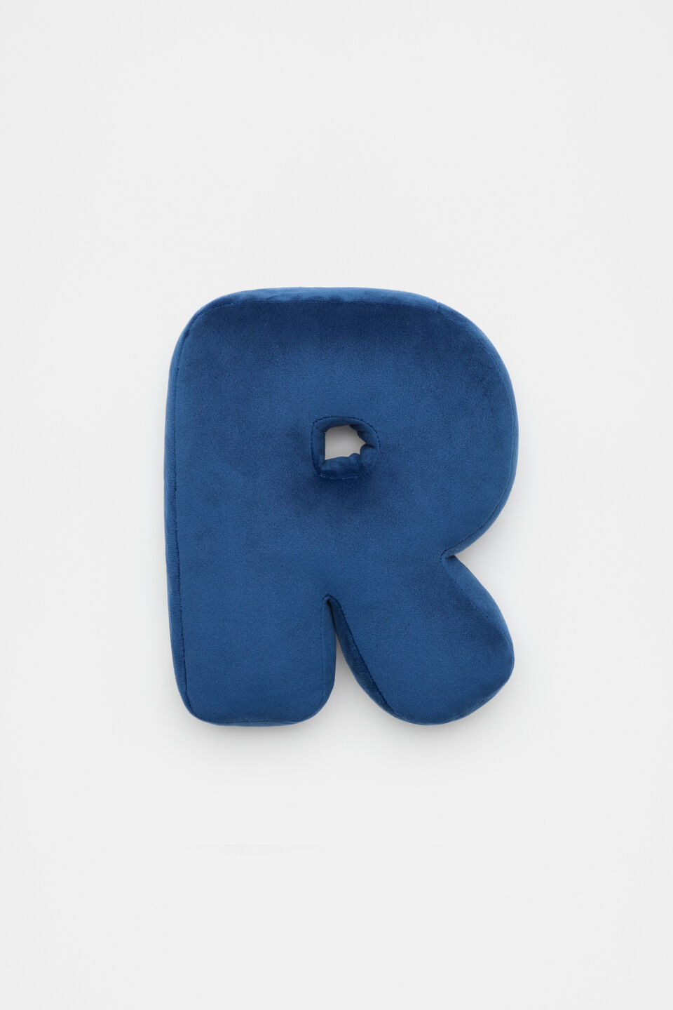 Blue Velvet Initial Cushion  R